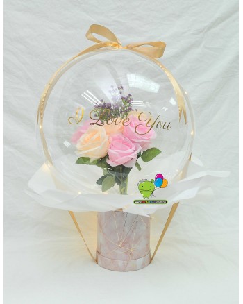 LED Blossom Bubble 3 (6 roses)